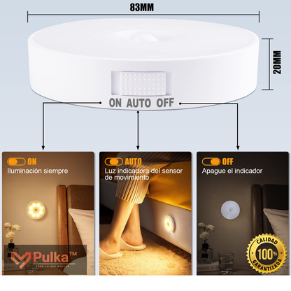 Pack 3x1 Lámpara LED Recargable Sensor
