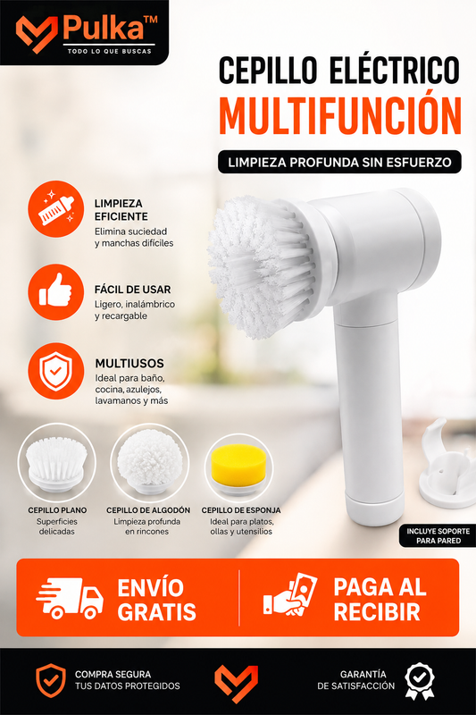 Cepillo De Limpieza Eléctrico 5 En 1