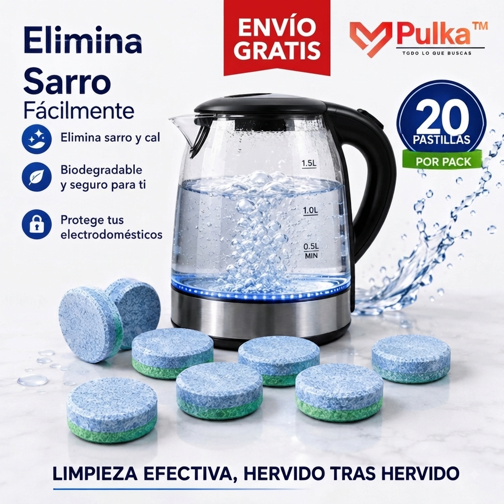 Pastilla De Hervidor Elimina Sarro 20Pcs
