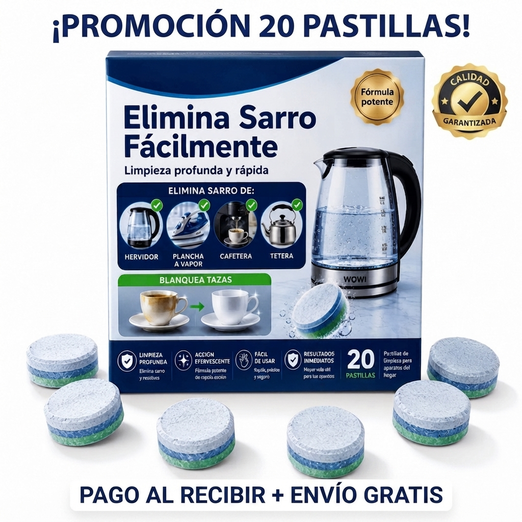 Pastilla De Hervidor Elimina Sarro 20Pcs