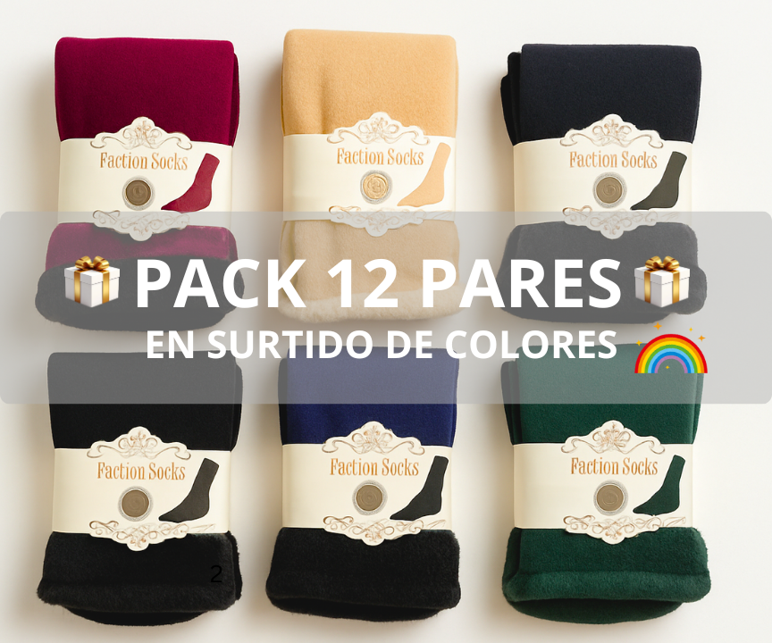 Pack 12 Calcetines Termicos Suaves