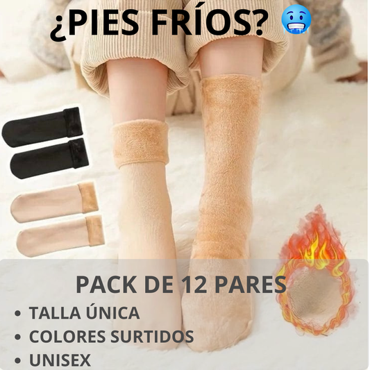 Pack 12 Calcetines Termicos Suaves